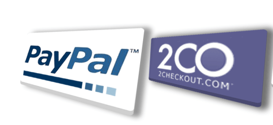 Collect your bills with PayPal and 2checkout
